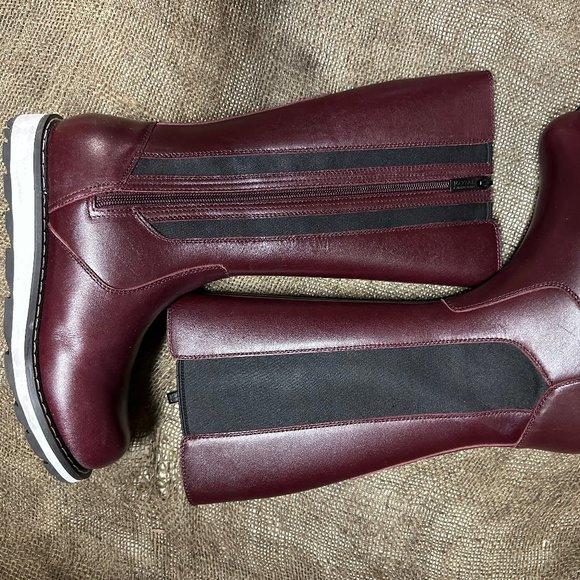 ROYAL CANADIAN ST. CATHERINE TALL LEATHER WATERPROOF BOOTS NEW - Picture 5 of 10